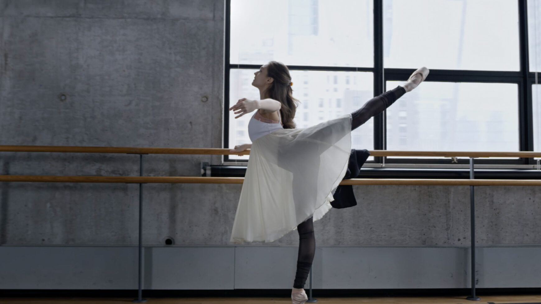 Ballerina wearing puma shoes