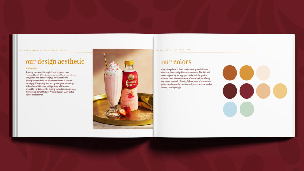 Promised Land Dairy Brand book